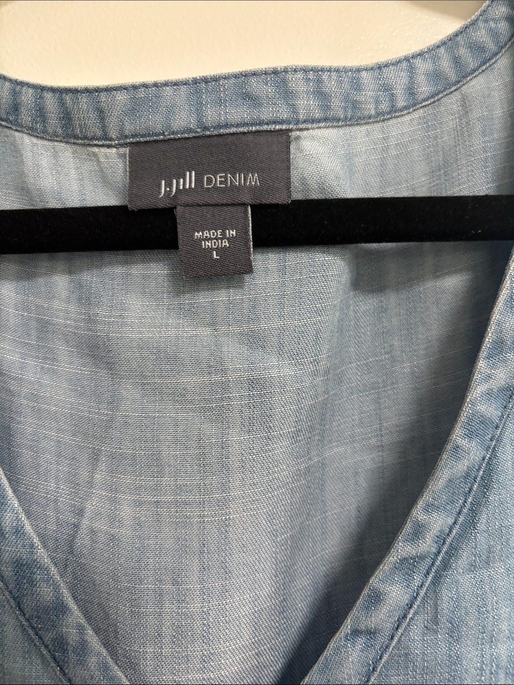 J. Jill Denim Mini Dress in Light Blue